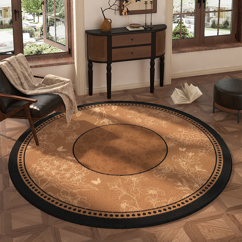 Vintage Print Round Rug