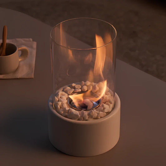 Glass Cylinder Oil Lamp