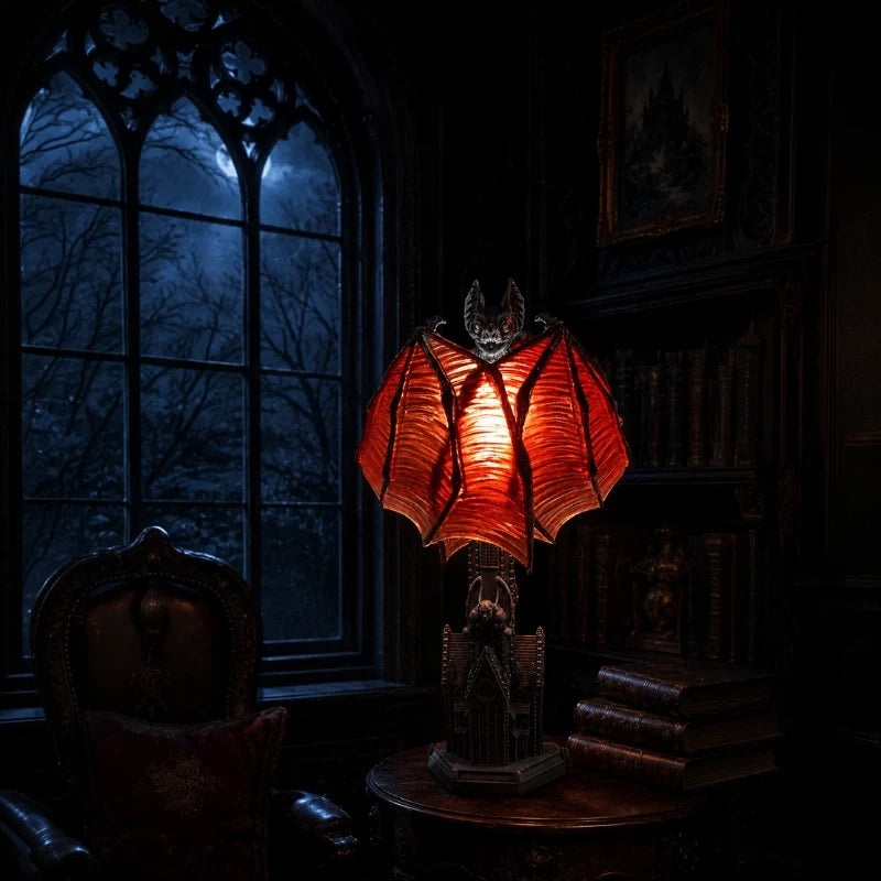 Gothic Bat Lamp