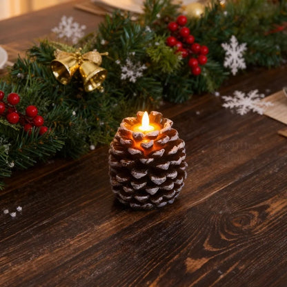 Pinecone Flameless Candles