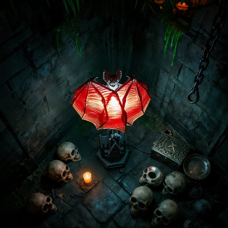 Gothic Bat Lamp