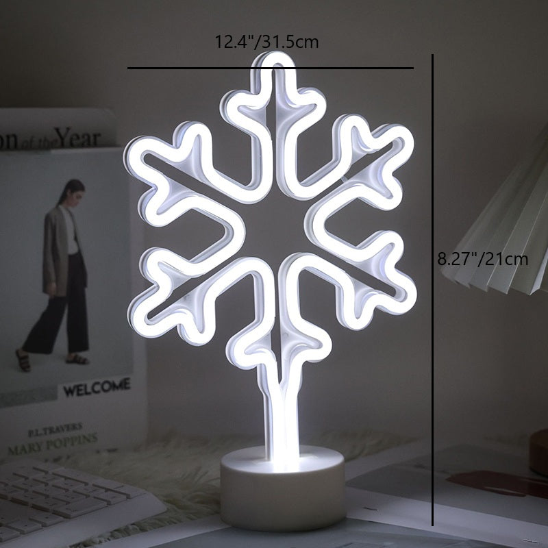 Snowflake LED Table Lamp