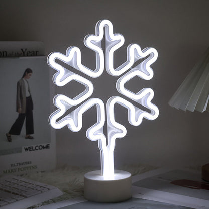 Snowflake LED Table Lamp