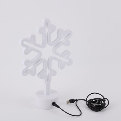 Snowflake LED Table Lamp