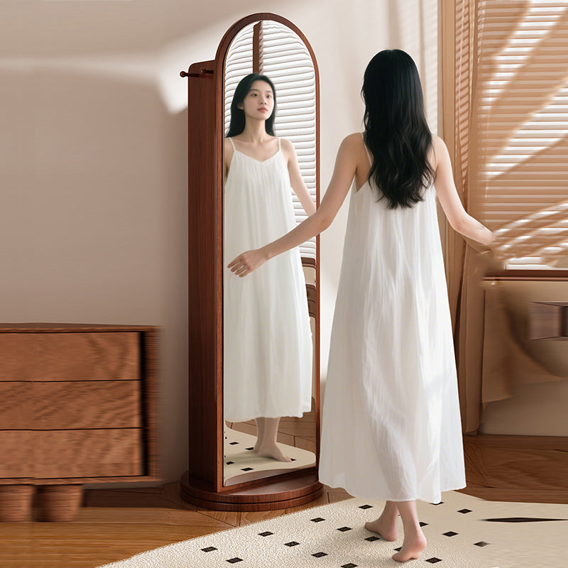 Rotating Arched Mirror Bookshelf