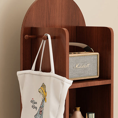 Rotating Arched Mirror Bookshelf
