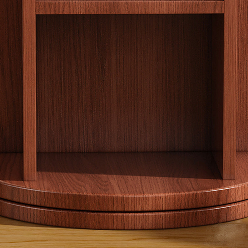 Rotating Arched Mirror Bookshelf