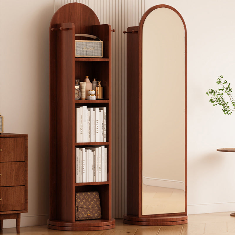 Rotating Arched Mirror Bookshelf