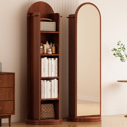 Rotating Arched Mirror Bookshelf