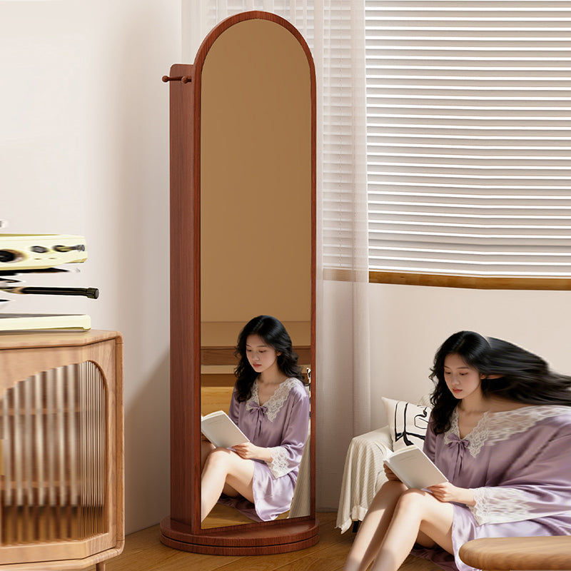Rotating Arched Mirror Bookshelf