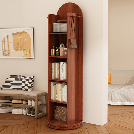 Rotating Arched Mirror Bookshelf