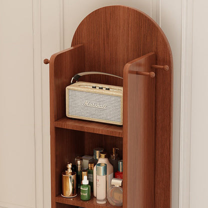 Rotating Arched Mirror Bookshelf