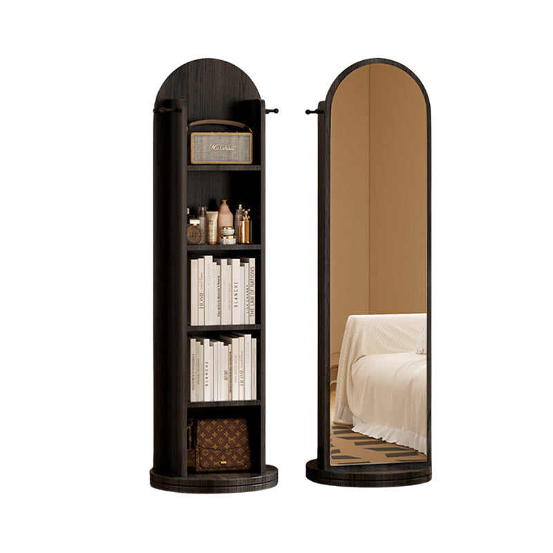 Rotating Arched Mirror Bookshelf