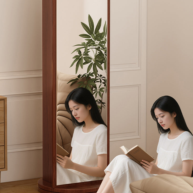Rotating Arched Mirror Bookshelf