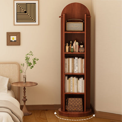 Rotating Arched Mirror Bookshelf