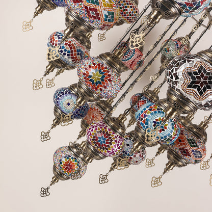 Mosaic Glass Chandelier