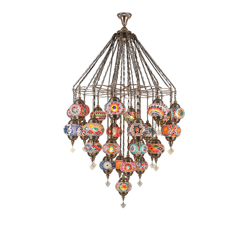 Mosaic Glass Chandelier