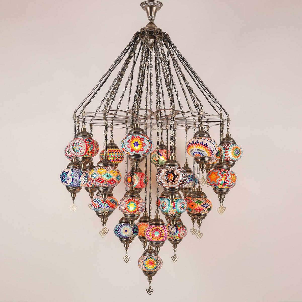 Mosaic Glass Chandelier