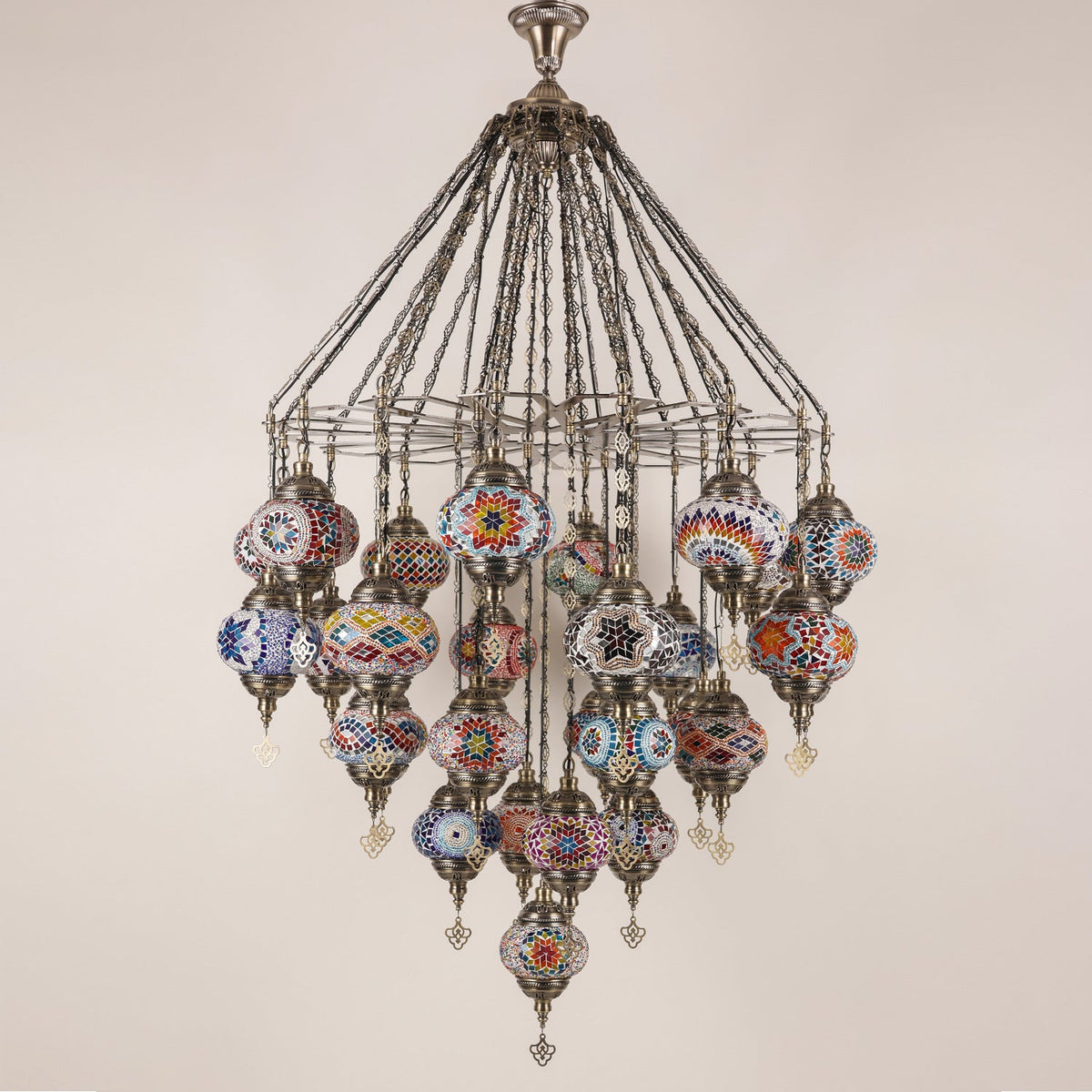Mosaic Glass Chandelier