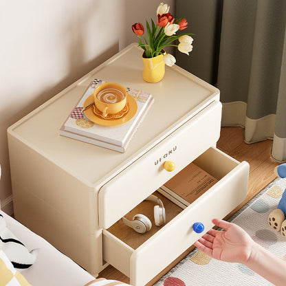 White Rolling Drawer Cabinet