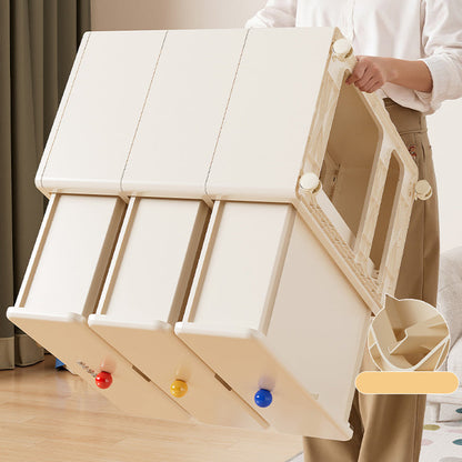 White Rolling Drawer Cabinet
