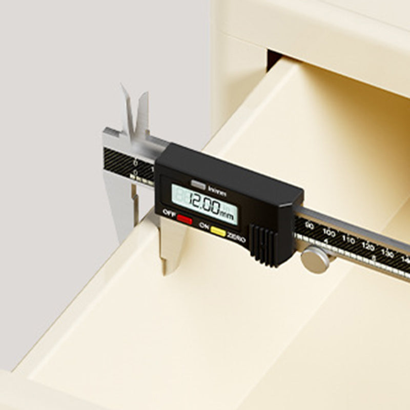 White Rolling Drawer Cabinet