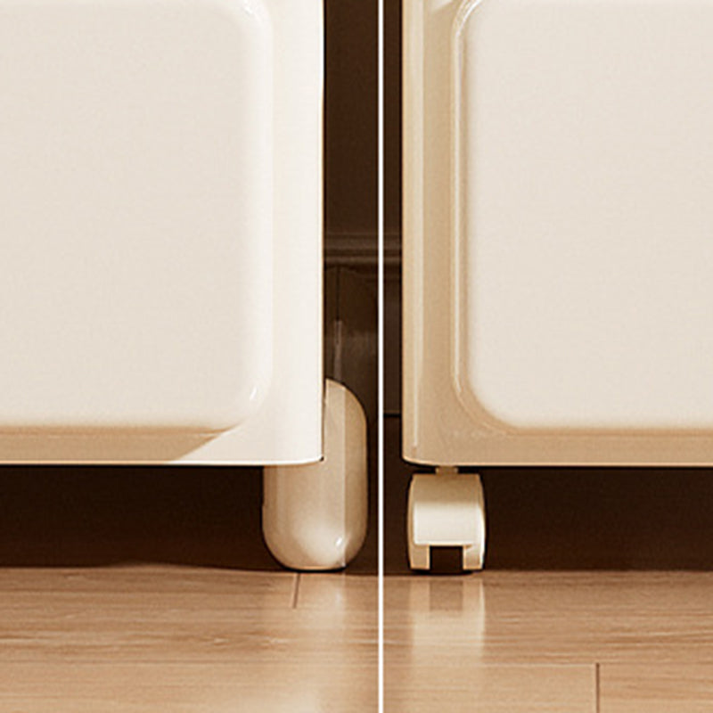 White Rolling Drawer Cabinet