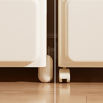 White Rolling Drawer Cabinet