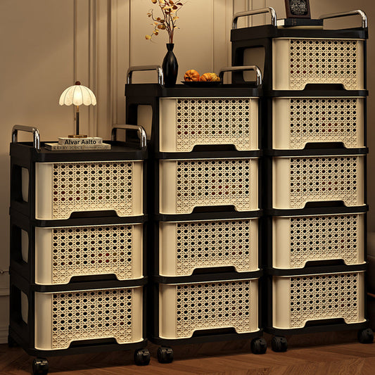 Slim Rolling Drawer Tower