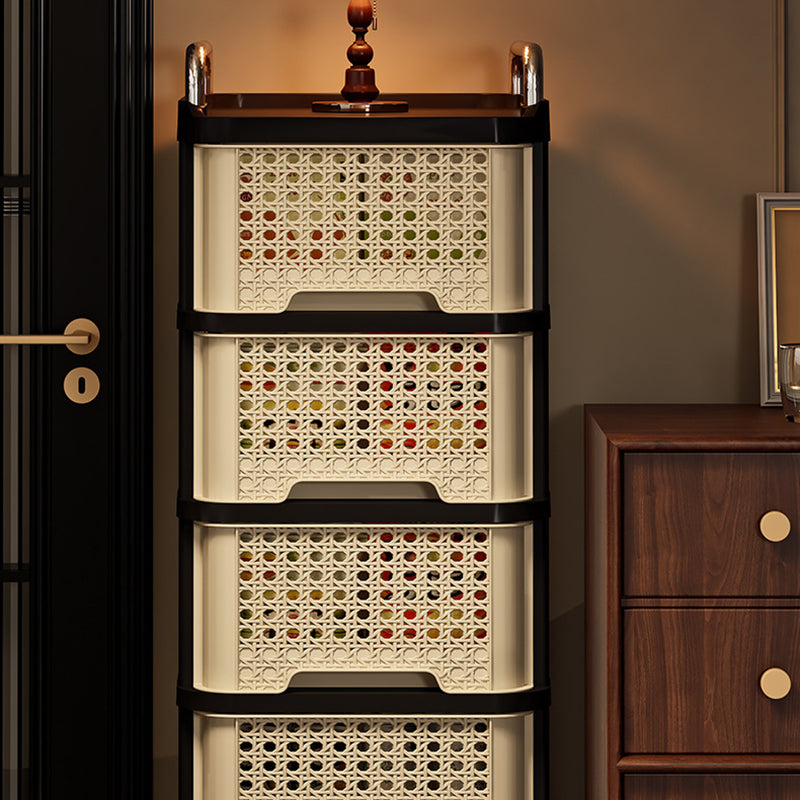 Slim Rolling Drawer Tower