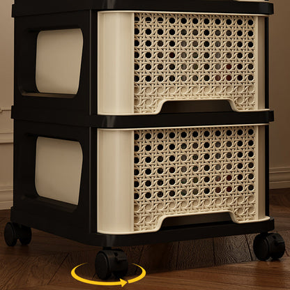 Slim Rolling Drawer Tower