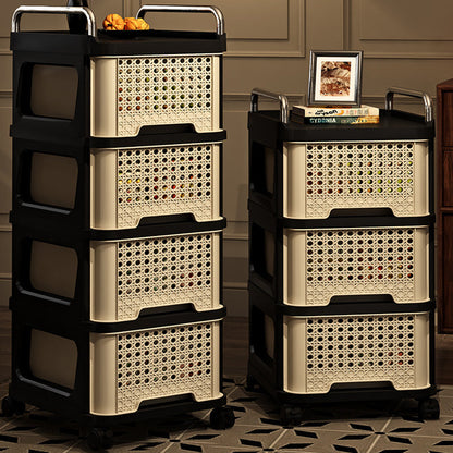 Slim Rolling Drawer Tower