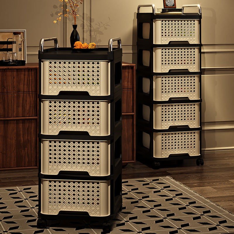Slim Rolling Drawer Tower