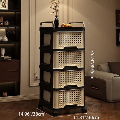 Slim Rolling Drawer Tower