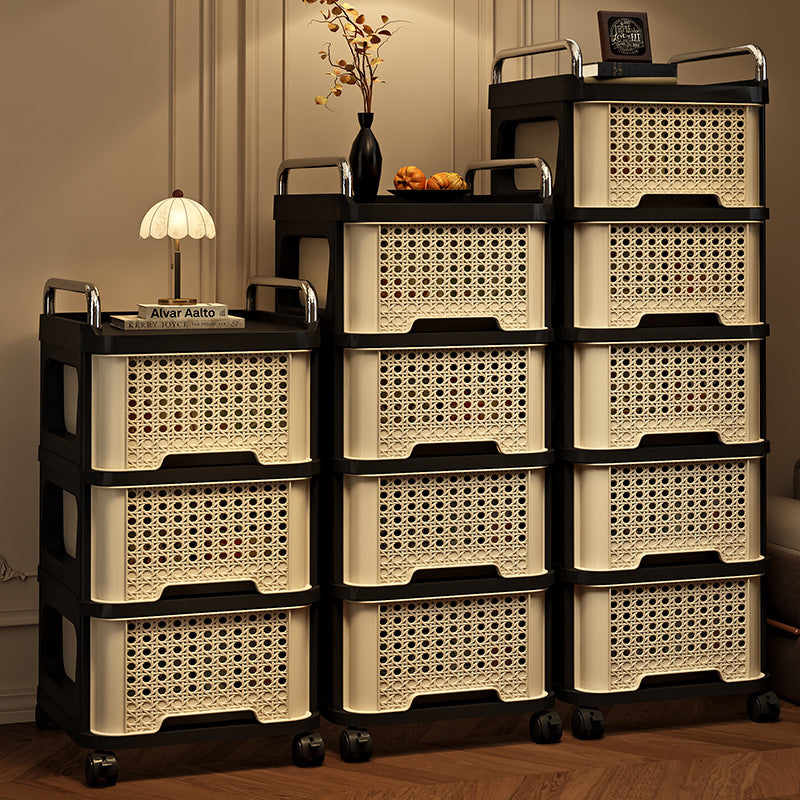 Slim Rolling Drawer Tower
