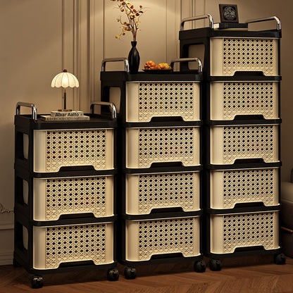 Slim Rolling Drawer Tower