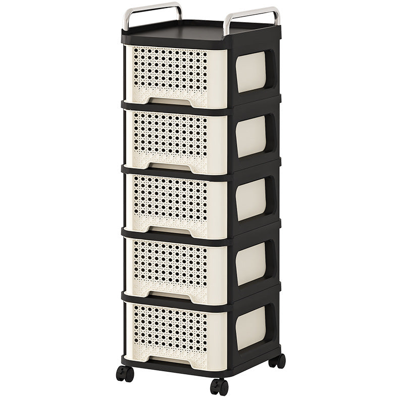 Slim Rolling Drawer Tower