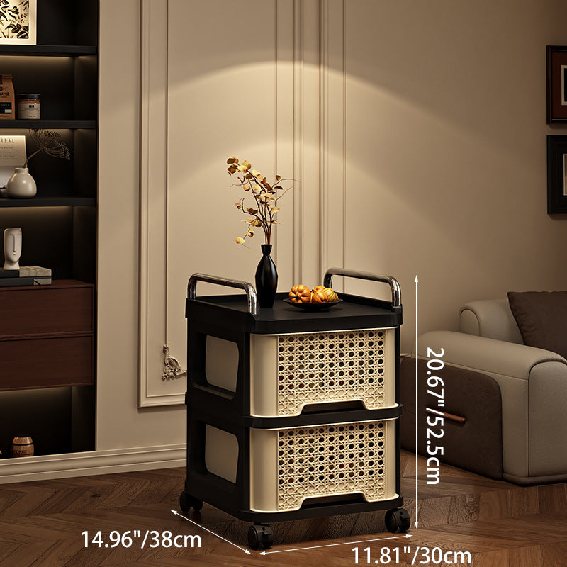 Slim Rolling Drawer Tower