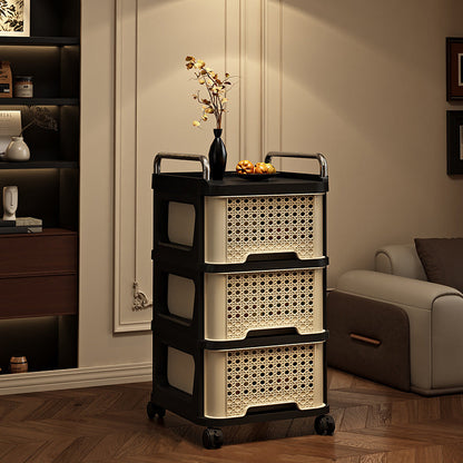 Slim Rolling Drawer Tower