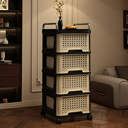 Slim Rolling Drawer Tower