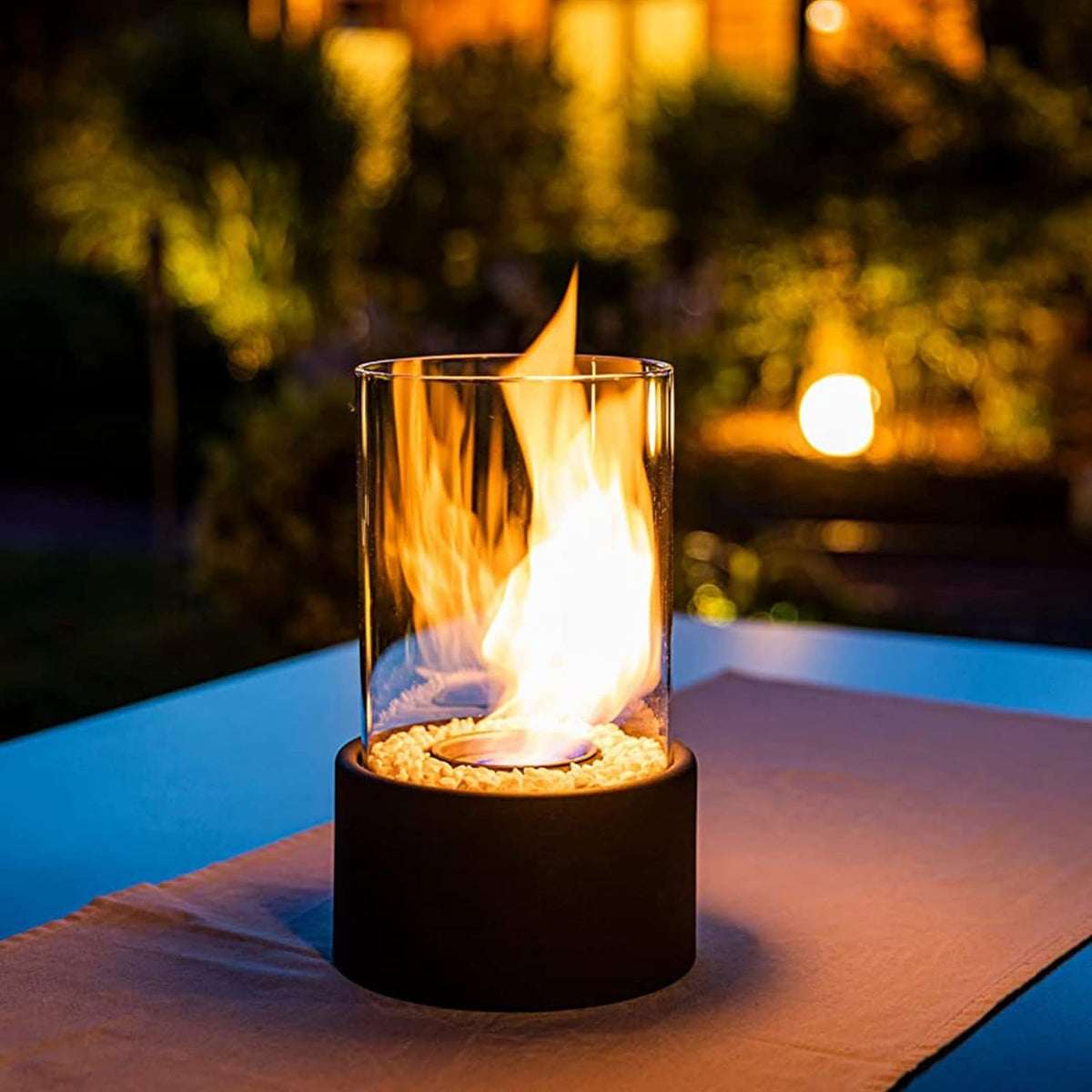 Glass Cylinder Oil Lamp