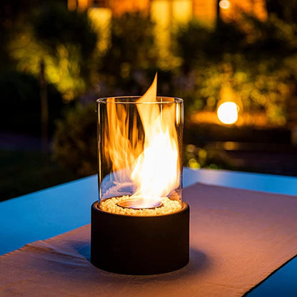 Glass Cylinder Oil Lamp