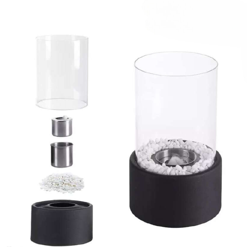 Glass Cylinder Oil Lamp