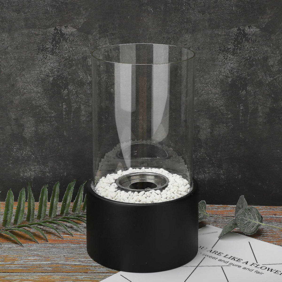 Glass Cylinder Oil Lamp